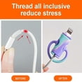 thumbnail image 3 of Bogean 2 in 1 Data Cable Protector Cover, 2023 Best Anti-Break Cute Silicone Winder,Mobile Phone Charger Cover,Universal Mini Protective Cover Storage Tool (A), 3 of 7