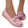 thumbnail image 2 of PEASKJP Womens Dress Shoes Women Breathable Single Comfortable Flat Anyti-Slip Casual Shoes Non-Slip Gym Sneakers for Women Pink 8, 2 of 5