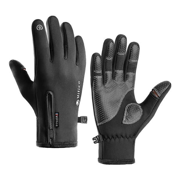 Guantes De Entrenamiento Antideslizantes Guantes de entrenamiento antideslizantes para hombre y mujer, guantes cálidos con pantalla táctil, guantes de pesca de invierno