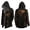 Black-J, variant on Men Halloween Mid-Length Hooded Coat, Vintage Tree of Life Print Viking Cardigan for Outdoor Festival Daily Wear