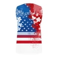 thumbnail image 4 of Ribbed July 4th Tank Tops for Women V Neck Independence Day Patriotic Sleeveless Tops Festival Trendy Outfits Sky Blue, 2XL, 4 of 5