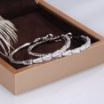 thumbnail image 4 of Visland 2 Pair Hoop Earrings Round Jewelry Sparkling Exaggerated Dangle Earrings for Prom, 4 of 8
