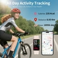 thumbnail image 3 of 1.47" Fitness Tracker Smartwatch for Women Men with Multiple Sport Modes Step Counter Bluetooth Calls (Make/Answer) IP68 Waterproof, Fitness Tracker Compatible with Android/iOS, for Gifts, Pink, 3 of 7
