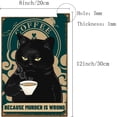 thumbnail image 2 of Retro Metal Tin Sign Vintage Metal Sign Poster Painting Plaque Coffee Because Murder Is Wrong Iron Sign Wall Decor Rose Sign for Indoor Outdoor Home 12 x 8Inch Mixed Color, 2 of 6