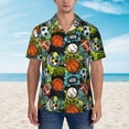 thumbnail image 4 of Haiem Balls Printed Hawaiian Shirt for Men - Men’s Casual Beach Summer Shirts - Stretch Fabric with Modern Fit-Large, 4 of 9