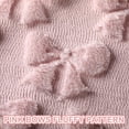 thumbnail image 3 of Tupukom Pink Bow Throw Pillow Covers 18x18in,Christmas Coquette Soft Plush Faux Fur Pillow Case for Large Couch Sofa Home Room Indoor Outdoor Holiday Decorations, 3 of 6