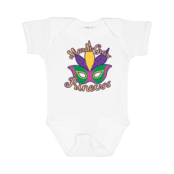 Inktastic Mardi Gras Princess Girls Baby Bodysuit