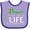 Lavender and Purple, variant on Inktastic Donate Life-be an Organ Donor Boys or Girls Baby Bib