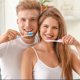 thumbnail image 2 of sweethay Pack of 2 Folding Toothbrush Portable School Cleaning Traveling Office Gums Soft Teeth Hiking Household Toothbrushes cuidado de los oídos Azul rosado, 2 of 6