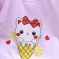 thumbnail image 5 of Toddler Girl Summer Clothes Cute Cotton Outfits Short Ruffle Sleeve Tee T Shirt Tank Top Shorts Pant 2PC Set Kaprioy Toddler Girl Clothes 3 9 18 24 Months 2T 3T 4T 5T 6T, 5 of 5