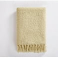 thumbnail image 4 of Brooklyn Loom Chunky Boucle 100% Microfiber Polyester  50x70 Throw Blanket in Tan, All Season, Adult Size, OEKO-TEX Certified, 4 of 10