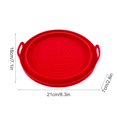 thumbnail image 2 of Silicone Air Fryer Liners Foldable Reusable  Baking Mat Baking Trays With Hand Clip, 2 of 11