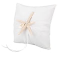 thumbnail image 1 of YUMILI Oreiller pour Anneaux de Mariage, Porte-Oreiller pour Anneaux de Mariage en Ivoire avec étoile de mer(20 * 20CM), 1 of 10