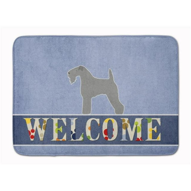Carolines Treasures BB5496RUG Kerry Blue Terrier Welcome Machine Washable Memory Foam Mat