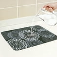 thumbnail image 3 of Large Diatomaceous Stone Dish Drying Mat, Floral Quick Dry Dish Drying Mats for Kitchen Counter, Dishes, Cups, and Utensils Black 15.7*11.8 inch, 3 of 7