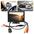 thumbnail image 3 of Aramox Rearview Monitor Fit For Vehicle, Backup Camera System Kit 5in Rearview Monitor V1 V2 Video Input High Definition 12-24V, 3 of 8
