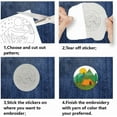 thumbnail image 3 of 4Sheets 17Pcs Water Soluble Embroidery 11.7x8.3inch Camping Forest Pattern Transfers Water Soluble Stabilizer for Embroidery Stick and Stitch Embroidery Designs, 3 of 9