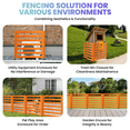 thumbnail image 2 of Trash Can Fence, Moisture-Resistant Wood, Expandable Design, Pet-Proof, Privacy Fence Panels, Outdoor Trash Cans, Garden, 2 of 8