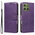 thumbnail image 4 of Wallet Case for Motorola Edge 70 Flip Cover with Card Slots, Magnetic Stand & Strap Purple, 4 of 6