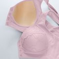 thumbnail image 6 of Dwellite Bras for Women Senior Front Closure Plus Size Comfy Breathable Full Support Everyday Bra with Snaps 2026 Light Purple 36, 6 of 6