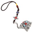 thumbnail image 1 of Elephant Hanging Charm Ornament Tibetan Buddhism Style Elephant Pendant Sign Of Good Fortune Office And Home Decor Car Rear View Mirror Hanging Acc, 1 of 3