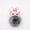 Two-tone black, variant on Cute pig pom-pom keychain bag accessory pendant
