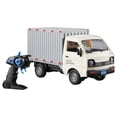 thumbnail image 1 of 1/16 Scale 2.4GHz Remote Control City Transport Truck - White Single Battery Version with Multi-Directional Driving, Colorful LED Lights, Rear Spray Function, Manual Door Opening & Cargo Storage, 1 of 6
