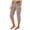 Purple, variant on Staron Summer Cargo Pants for Women High Waist Drawstring Casual Capri Pants with Pockets, Brown 3XL