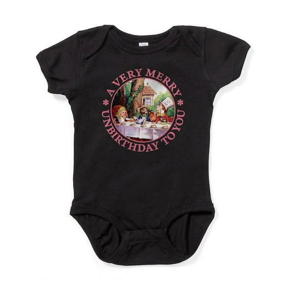 CafePress - ALICE MAD HATTER Unbirthday Pink Copy Baby Bod - Cute Infant Bodysuit Baby Romper - Size Newborn - 24 Months