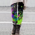 thumbnail image 1 of MKLEKYY Leggings deportivos para mujer, leggings de entrenamiento sin costuras de cintura alta, leggings de yoga estampados para mujer, pantalones para correr, 1 of 4