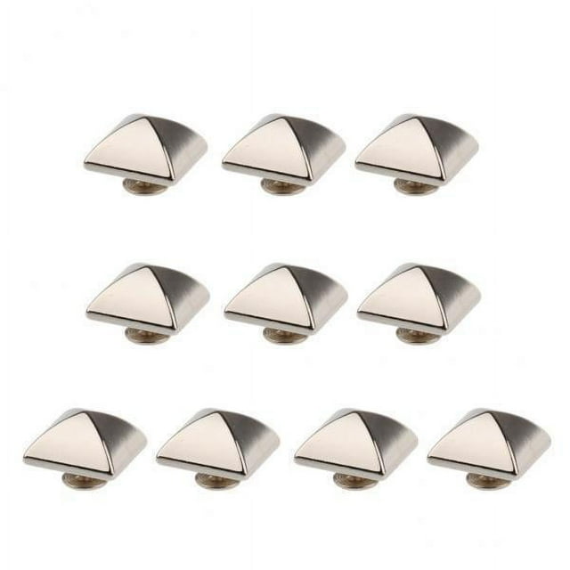 Juegos de remaches cuadrados de Metal Sunnimix 3x10 Plata Remache piramidal cuadrado