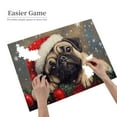 thumbnail image 4 of 500 PCS Lovely Christmas Puppy 500 Piece Animal Jigsaw Puzzle,Charm Christmas Gift,Create A Festive Atmosphere,Funny Artwork For Animal,Funny Christmas Animal Wooden Puzzle For Adults, 4 of 6