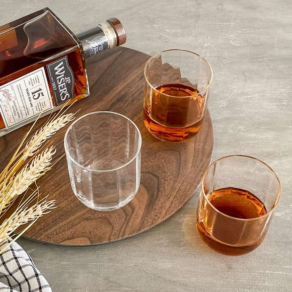 Linen Chest Jazz Set of 4 Whisky Glasses by Luigi Bormioli