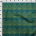 thumbnail image 3 of oneOone Cotton Poplin Fabric Leaves & Floral Block Printed Fabric 1 Yard 56 Inch Wide, 3 of 4