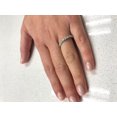 thumbnail image 4 of 3/4 Carat Round Diamond Pave Band Ring in 14k White Gold (G-H, SI1-SI2, cttw) Size 7.5, 4 of 7
