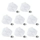 thumbnail image 1 of Paquete de 8 pines de solapa para trajes de hombre, broches de flores de 1.97" [Blanco], 1 of 1