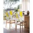 thumbnail image 3 of nqOlkjepod Yellow Chair Covers Set of 6, Decorative Chair Back Cover, Modern Geometric Grey Oil Painting Abstract Dining Room Chair Slipcovers Removable Chair Protectors Covers for Party Banquet, 3 of 7