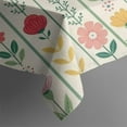 thumbnail image 5 of Pioneer Flower Floral Print Pattern Square Tablecloth,Waterproof Square Table Cover,Wipeable Spillproof Washable Table Cover for Home Kitchen Party Decor 60"x60"(152x152cm), 5 of 6