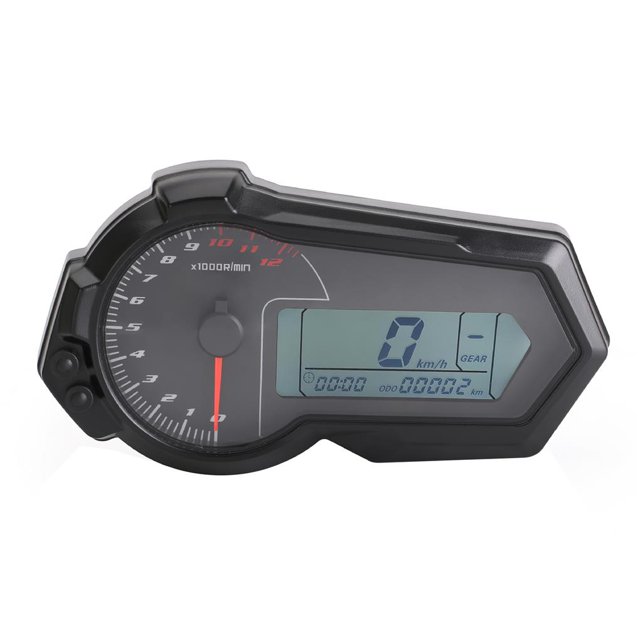 Scienceny Piezas de modificación de motocicleta LCD, velocímetro, odómetro, velocidad, medidor de combustible, velocímetro DIY Accesorios para motos Scienceny VI006874-00