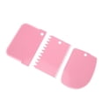 thumbnail image 3 of Yuarrent 3 unids/set de herramientas de decoración de pasteles, espátulas para masa, accesorios ornamentales de panadería, accesorios para rebanar Herramientas y accesorios para hornear Rosado Yuarrent JJ14756-05B, 3 of 6