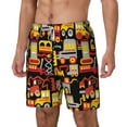 thumbnail image 2 of Uemuo Cars Pattern Mens Swim Trunks Quick Dry Board Shorts with Mesh Lining, Stretch Beach Shorts Quick Dry No-Chafing Board Shorts-X-Large, 2 of 9