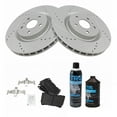 thumbnail image 2 of TRQ Front Metallic Brake Pad Performance Rotor Kit for Camaro SS Regal Turbo BKA21443 Fits select: 2012-2013 BUICK REGAL PREMIUM, 2009 PONTIAC G8 GXP, 2 of 6