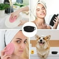 thumbnail image 7 of Soft Silicone Body Scrubber 2 PCS Silicone Body Shower, Silicone Loofah 2 in 1 Bath and Shampoo Brush, Body Scrubber Shower Cleaning Exfoliating Use for Sensitive Skin, Lather Well(Black and Pink), 7 of 7