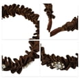 thumbnail image 4 of Unique Bargains Rhinestone Pleated Headband Faux Pearl Headband Women Hairband Brown, 4 of 7