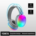 thumbnail image 3 of Game Zone Wireless Silent Colorful Headphones with LED Lights,Bluetooth 5.0 and 10 Hours of Playtime, 3 of 7