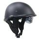 thumbnail image 4 of Casco medio para motocicleta DOT negro mate con visera desplegable para motos cruiser, chopper y biker. L, 4 of 5