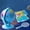 Blue, variant on Blue Blue Illuminated Rotating World Globe For Kids Educational Light Up Teaching Science Toy