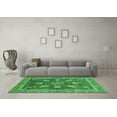 thumbnail image 3 of Ahgly Company Indoor Rectangle Abstract Emerald Green Modern Area Rugs, 7' x 9', 3 of 4