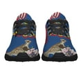 thumbnail image 5 of Pennsylvania Stte Ruffed Grouse Bird and Mountain Laurel Flower Shoes Sneakers Black Size 4, 5 of 7