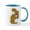 White/Blue Inside, variant on CafePress - Squirrel - 11 oz Ceramic Mug - Novelty Coffee Tea Cup